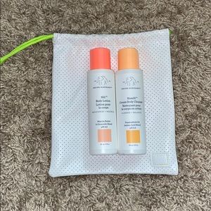 Drunk Elephant lotion and bag